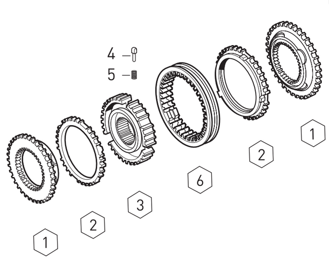 1356204007 ZF 1st/2nd Constant Synchronizer Kit