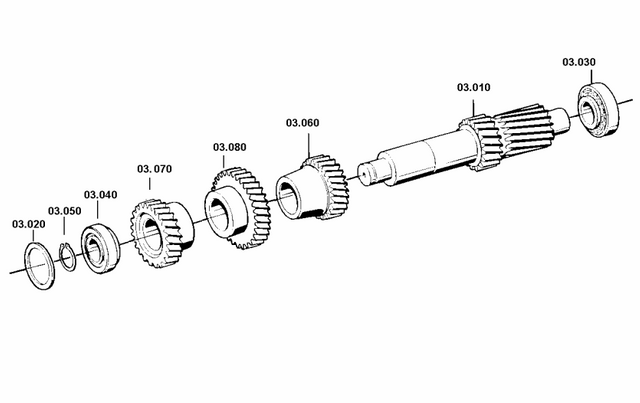 ZF 16S1650 Gearbox Parts Lay Shaft Kit