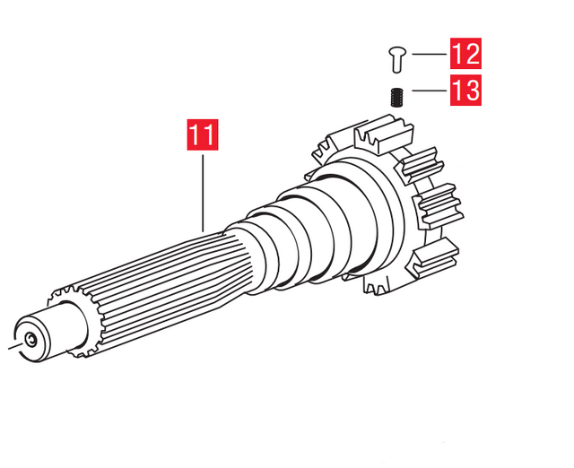 Volvo VT2214B VT2514 Gearbox Parts 54 Teeth Main Drive Gear Assembly Synchronizer Bearing