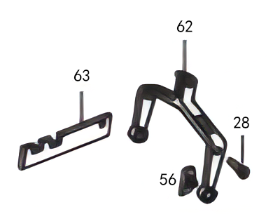 GO420-8 Transmission Shifting Fork 6562600130 6552650004 Shifting Rod
