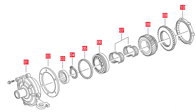 Volvo VT2214B VT2514 Gearbox Input Shaft Parts