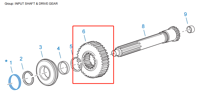 52 Teeth Input Shaft Main Drive Gear 4304510 for Eaton Fuller RTLO-16918 RTLO-18918 RTLO-20918