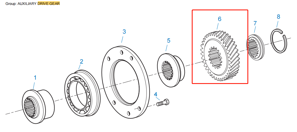 Gearbox Parts 691474 Auxiliary Drive Gear 4303825