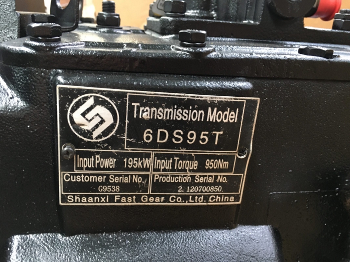 Fast 6DS95T Transmission 2600 RPM Rated Input Rotation Gearbox for 7.5-10M Highway Bus