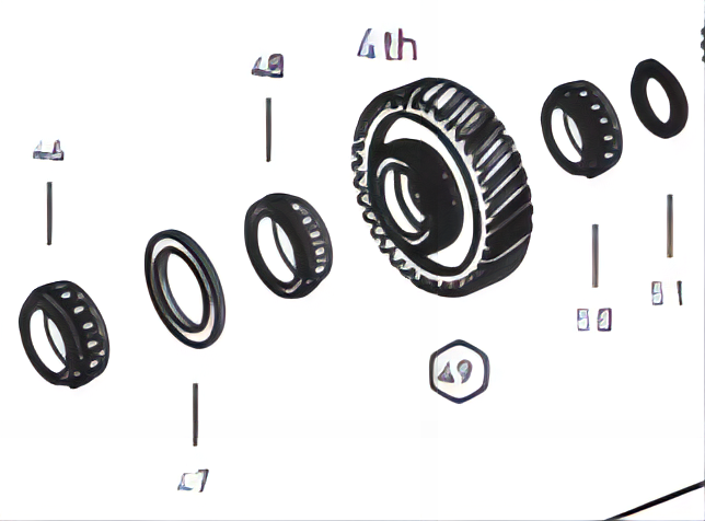 Thrust Washer 3892622052 3892622854 Spacer 0.10-1.82 Mm