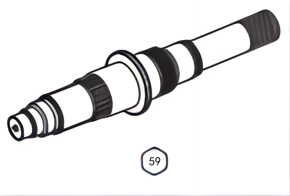GO240-8 Input Shaft 6562620705 Main Shaft