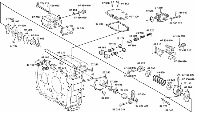 ZF 16S1650 Gearbox Parts Shift System Spring Set
