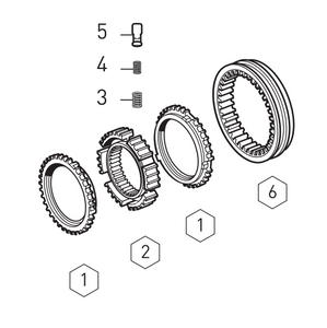 1325233008 ZF Planetary Carrier Synchronizer Kit