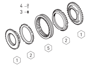 1325298008 ZF 3rd/4th Constant Synchronizer Kit