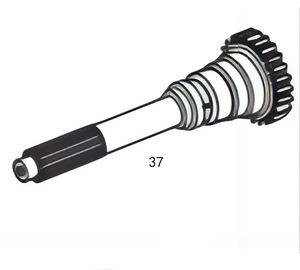 6562627982 Input Shaft 66 Teeth for INTEGRO, TOURISMO, TRAVEGO GO240-8 (R. 6,57-0,63)