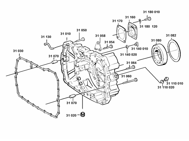 ZF 16S1650 Gearbox Parts 0097031004 GP Housing 0097031003 GP Cover 0091301162