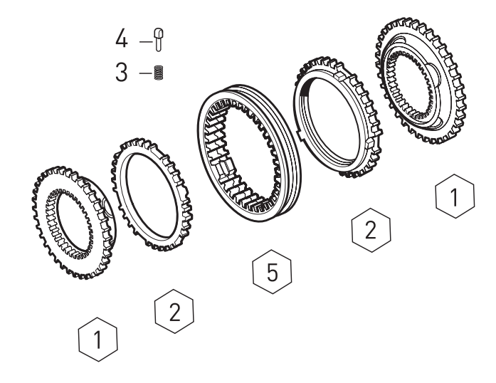 1325298007 ZF 1st/2nd Constant Synchronizer Kit