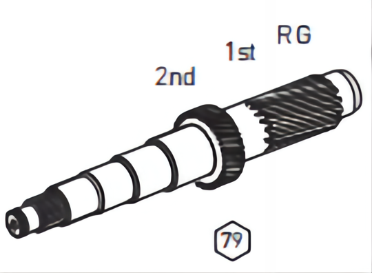 6562630202 Counter Shaft GO240-8 Transmission Parts