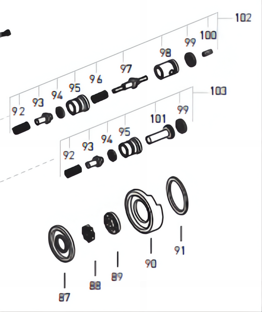 GO240-8 Gearbox Parts 3892690826 Selector Valve