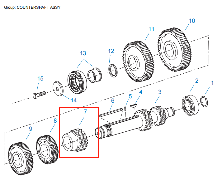 RTLO-18918 RTLO-20918 Eaton Fuller 34 Teeth Countershaft 1st Gear 4304765